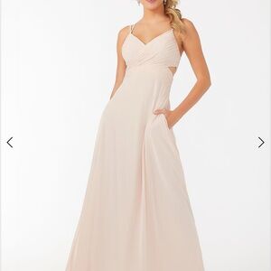 Elegant Blush Evening Gown